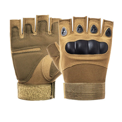 Tactical Finger Gloves Hard Knuckle Half Finger Military Combat Airsoft