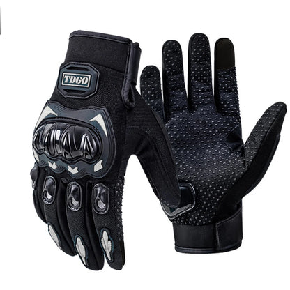Motorcycle Full Finger Gloves Leather Riding Gear for Dirt Bike Sport