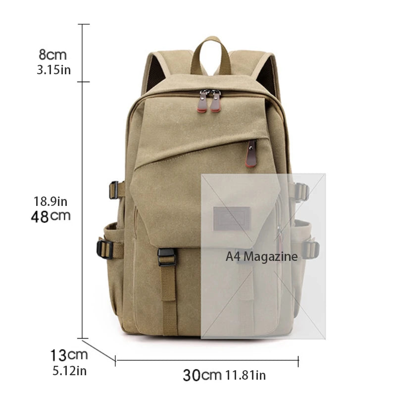 Adjustable Shoulder Strap Large Travel Backpack Rucksack for Men Women