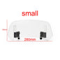 Adjustable Motorcycle Windscreen Spoiler Windshield Height Extension Clip-On