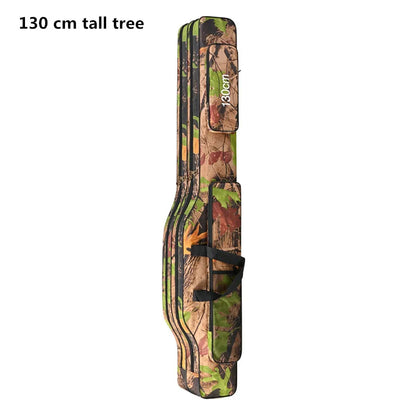 1.3m/1.5m Foldable 2-Layer Fishing Rod Bag Double Shoulder Storage