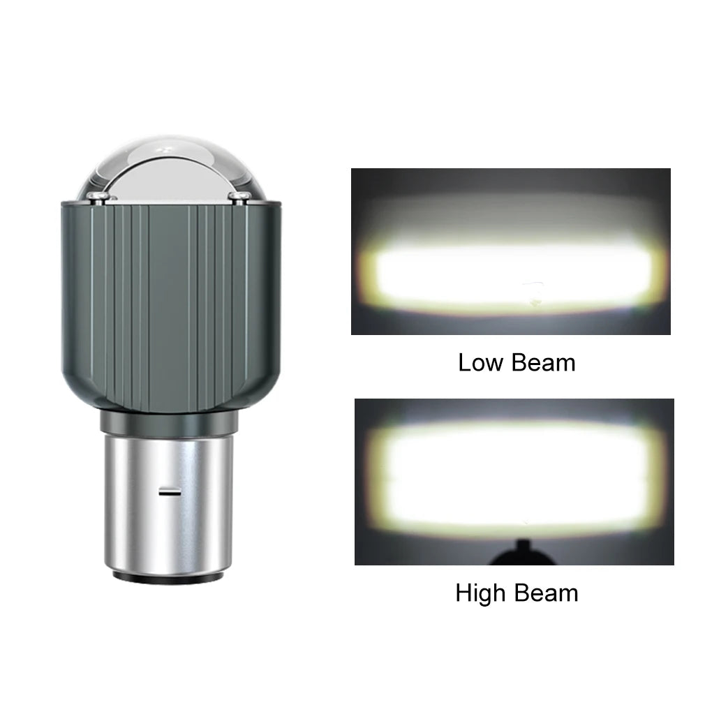 Fog Light H4 LED Headlight Bulb 60000LM Hi/Lo Beam Motorcycle 12V