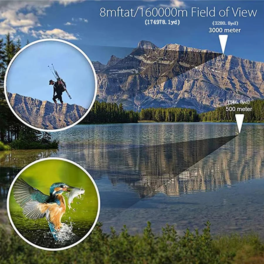 90x90 HD Binoculars Long Distance Portable Outdoor Hunting Camping Optics