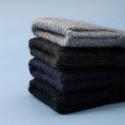 Knitted Gloves Fingerless Winter Warm Plush Mittens for Men Women 2026
