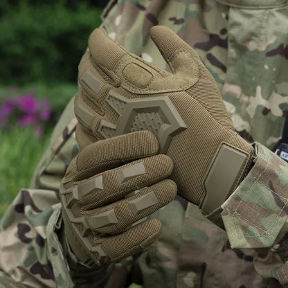 Tactical Screen Motorcycle Gloves Full Finger Breathable Knuckle Protection