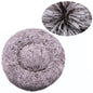 40-90cm Cat Bed Plush Round Soft Warm Cushion for Dog Pet Winter Sleeping