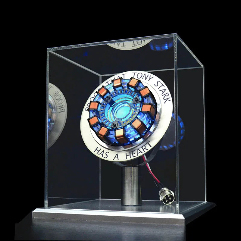 Avenger Iron Man Mk1 Arc Reactor Tony Stark Heart Of Mark Figure Led Light Model Superhero 1:1 Cosplay Toys Chest Lamp Kids Gift-EXPROTAS