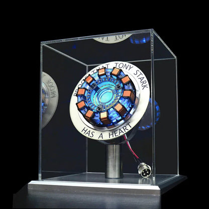 Avenger Iron Man Mk1 Arc Reactor Tony Stark Heart Of Mark Figure Led Light Model Superhero 1:1 Cosplay Toys Chest Lamp Kids Gift-EXPROTAS