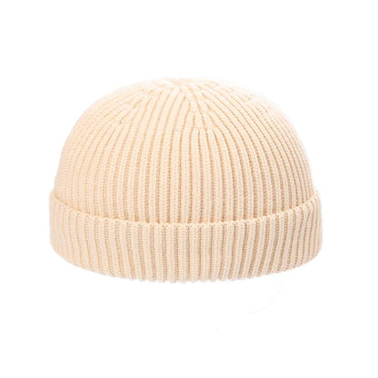 Winter Wool Knitted Beanie Hat Men Women Warm Cap Unisex Skull Cap