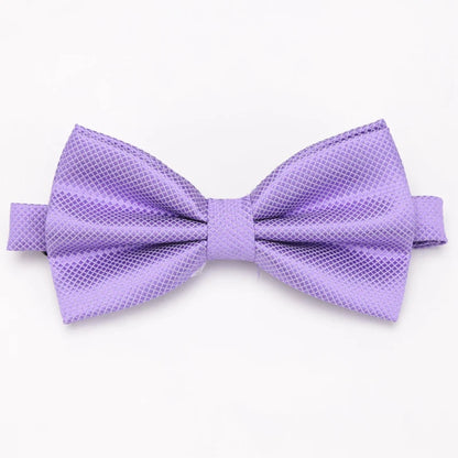 Bow Tie Solid Color Adjustable Wedding Party Ties for Men Women