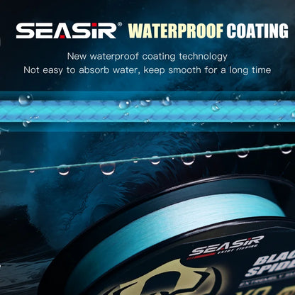 Seasir P-Series Black Fishing Line 150M 16-46Lb Braided Multifilament