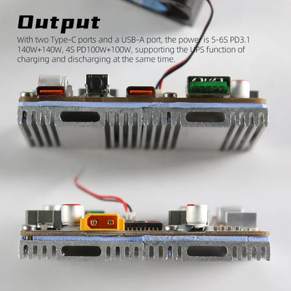 IP2366 PD3.1 280W Powerbank Board 21700/18650 2S-6S UPS Fast Charging Module