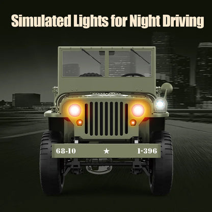 C8815 1/10 RC Willys Jeep 1941 4WD Crawler Military Truck Off-Road RTR Car