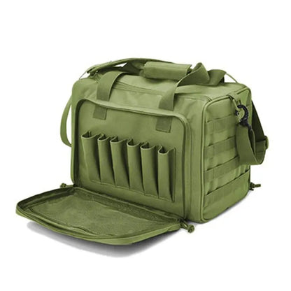 Gun Range Storage Bag Molle System Outdoor Hunting Accessory Nylon Gun Tactical Case Bags Pistol Tool Shoulder Pack Sniper Black-EXPROTAS