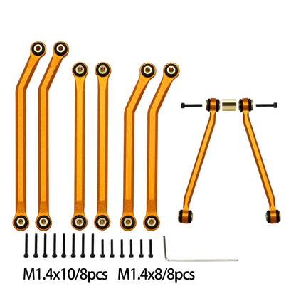 1/24 RC Crawler Metal High Clearance Chassis Link Set for Axial SCX24 - EXPROTAS