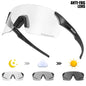 SCVCN Photochromic Cycling Glasses UV400 Anti-Fog MTB Sunglasses Men/Women