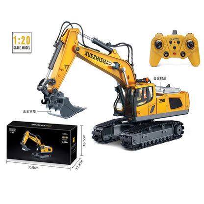 RC Excavator Dumper Car 2.4G Remote Control Engineering Vehicle Crawler Truck Bulldozer Toys for Boys Kids Christmas Gifts-EXPROTAS