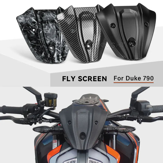 For KTM Duke 790 Mini Windshield Windscreen Fly Screen Deflector 2018-2025