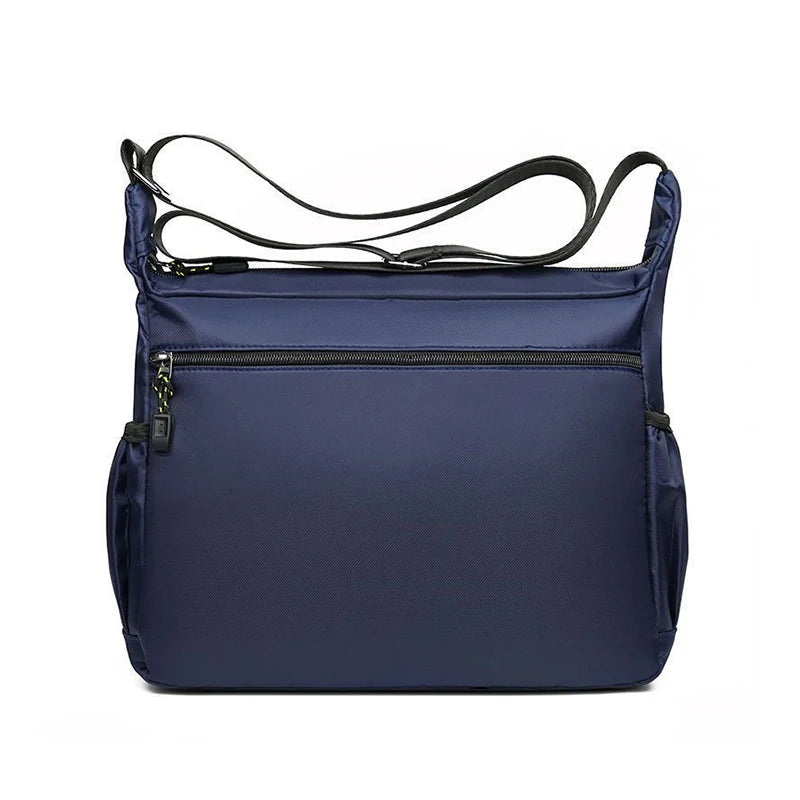 Men's Cross-body Bag with Adjustable Shoulder Strap & Multi-layered Pockets