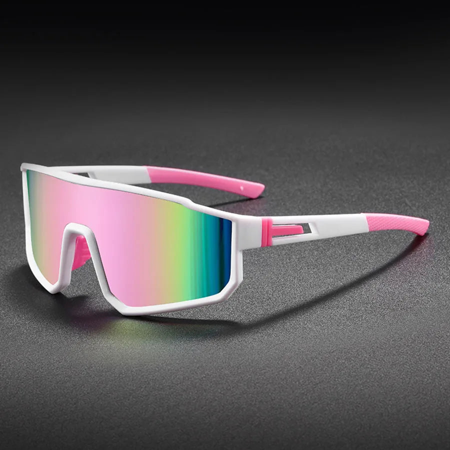 Men's Oversized Cycling Glasses Windproof Colorful Sports Sunglasses