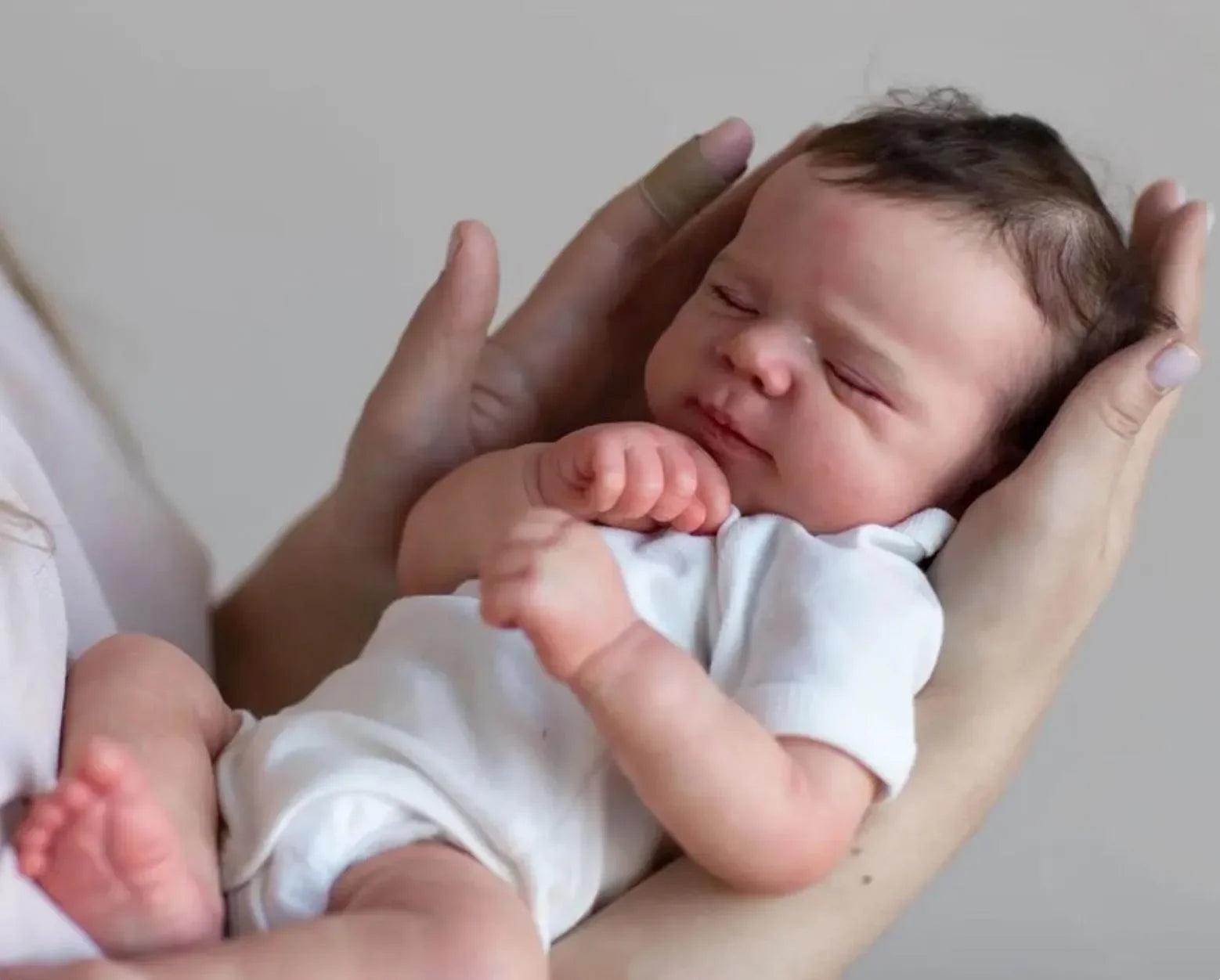BZDOLL Realistic 48cm Soft Silicone Asleep Reborn Baby Doll With 3D-painting Skin, Alive 19inch Newborn Bebe Cute Birthday Gift-EXPROTAS
