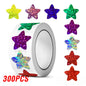 500Pcs Holographic Star Stickers Reward Labels School Teacher Kids