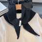 Korean Triangle Scarf Women Wool Knitted Triangular Headscarf Warm Shawl