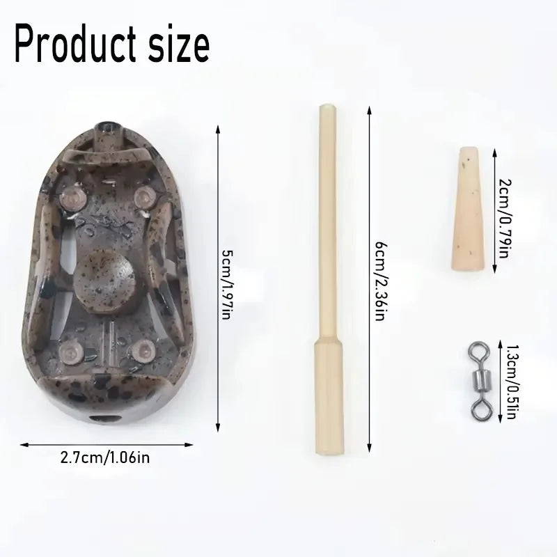 Carp Fishing Feeder Kit Bait Launcher Moulds Groundbait Dispenser Tool