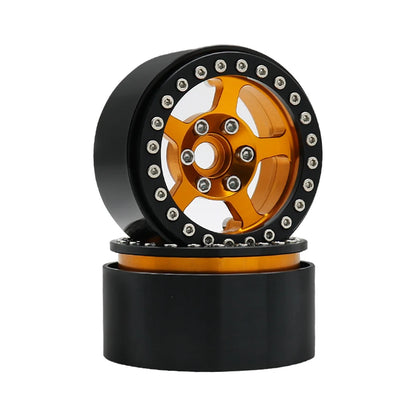 Universal 1/10 RC Crawler 1.9" Beadlock Wheels Aluminum 5-Spoke