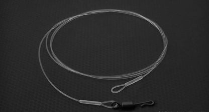 Carp Fishing Fused Leader Line Fluorocarbon w/ Lead Clips Hooklink Rig