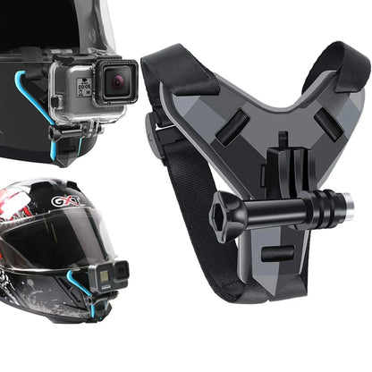 Helmet Strap Mount for GoPro Hero 12-3 Full Face Camera Holder Yi