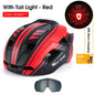 WEST BIKING Men Women Cycling Helmet With Taillight Goggles Sun Visor Bicycle Helmet MTB Road Bike Safe Cap Motorcycle Helmet-EXPROTAS
