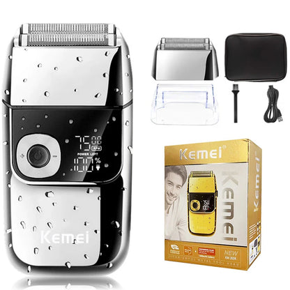 Electric Shaver Men Cordless Rechargeable Razor Beard Trimmer Machine
