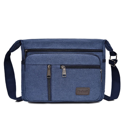Men's Canvas Shoulder Bag Crossbody Tote Travel Messenger Fashion Handbag