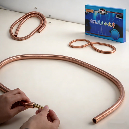 Electromagnetic Battery Train Coil Power Magnets STEM Physics Experiment