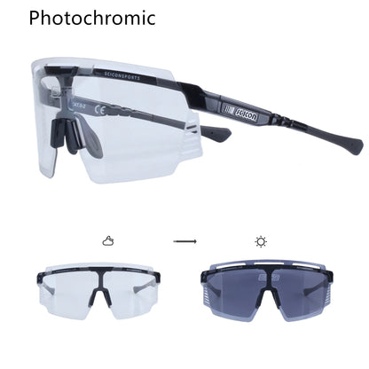 Scicon Photochromic Cycling Sunglasses MTB Road Bike Sports Eyewear Men Women