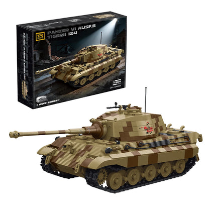 TK8004 King Tiger Panzer VI Ausf B Heavy Tank Building Blocks 2143pcs