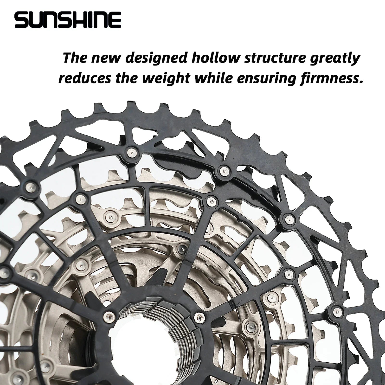 SUNSHINE Ultralight MTB Bike Cassette HG 9–13 Speed Carbon Steel Sprocket - EXPROTAS