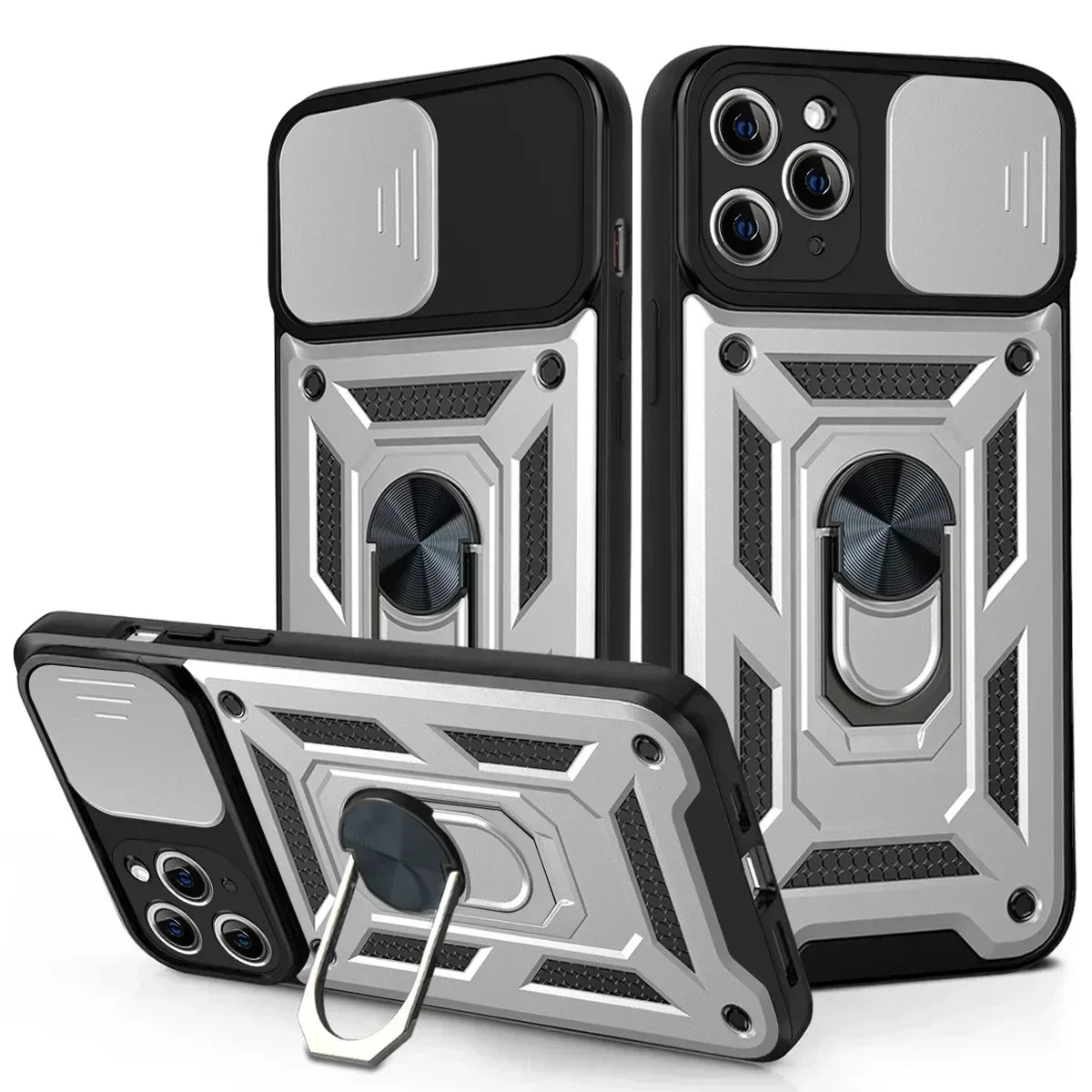 Shockproof Armour Case for iPhone 7-16 Pro Max Plus Mini SE Camera Cover