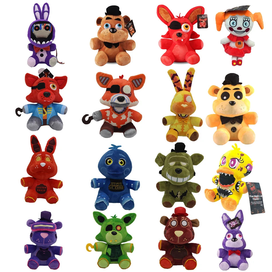 18CM FNAF Freddy Plush Toy Soft Stuffed Bear Game for Kids