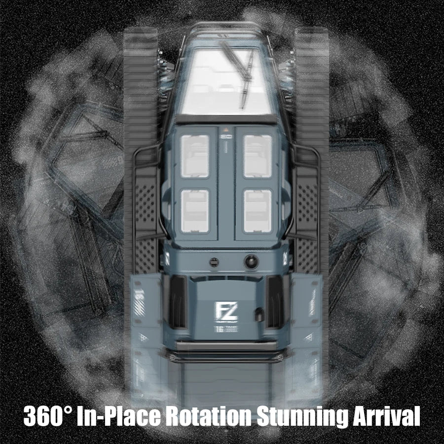 JJRC C8812 LED Light Full Scale Tracked Tank Simulation Model Toy RC Car Model Drift Remote Control Off-Road Vehicle Boy Gift-EXPROTAS