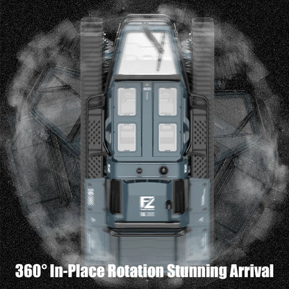 JJRC C8812 LED Light Full Scale Tracked Tank Simulation Model Toy RC Car Model Drift Remote Control Off-Road Vehicle Boy Gift-EXPROTAS