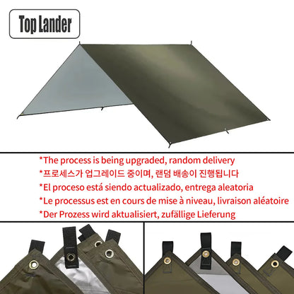 Waterproof Camping Tarp Awning Sun Shelter for Hiking Backpacking