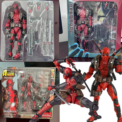 Yamaguchi Revoltech EPIC Deadpool Action Figure Ultimate X-Men Deadpool Super Hero Figure Toys Collectible Model Doll Gifts-EXPROTAS