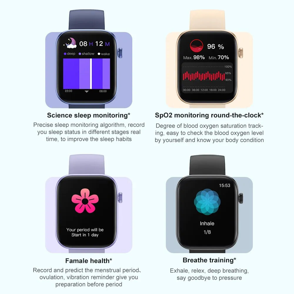 COLMI P71 Voice Calling Smartwatch Men Health Monitoring IP68 Waterproof Smart Notifications Voice Assistant Smart Watch Women-EXPROTAS