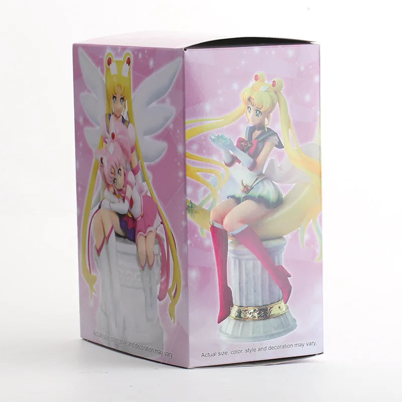 Sailor Moon with Sailor Chibi Moon Figure 16cm Collectible Model