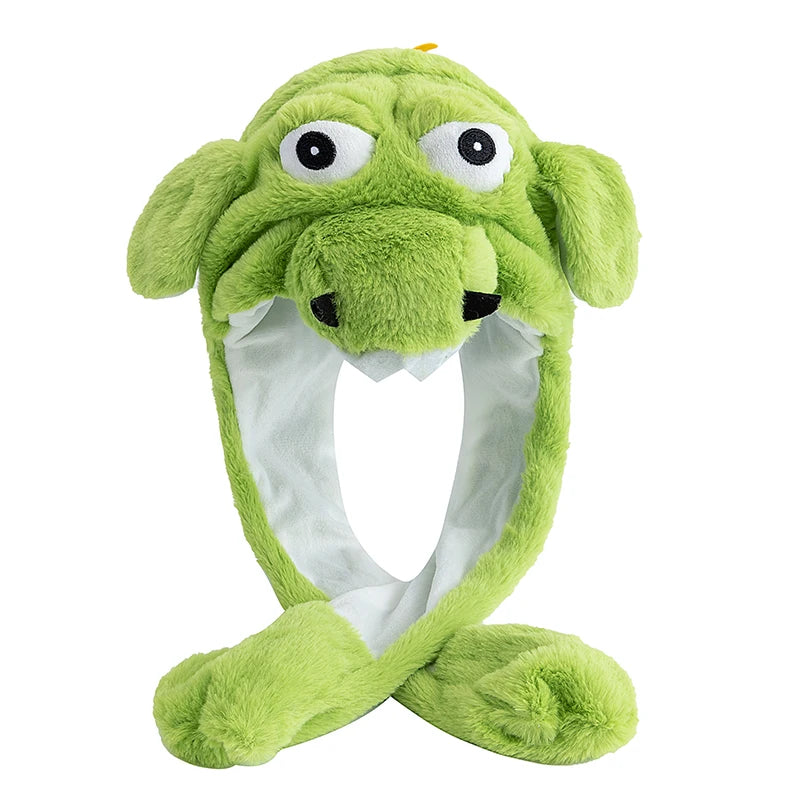 Funny Ear Hat Plush Rabbit Animal Cap for Party Teens Headwear