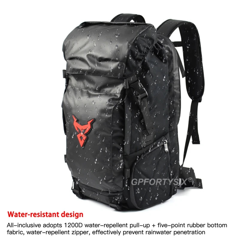 Motocentric Motorcycle Rear Seat Bag Multifunction Waterproof Motorcycle Helmet Backpack Big Capacity Motocross Tail Bag Luggage-EXPROTAS