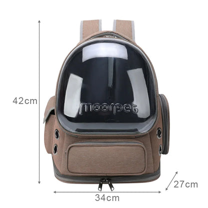 Transparent Pet Cat Carrier Bag Breathable Outdoor Travel Backpack for Small Dogs and Cats Eye Catching Pet Supplies