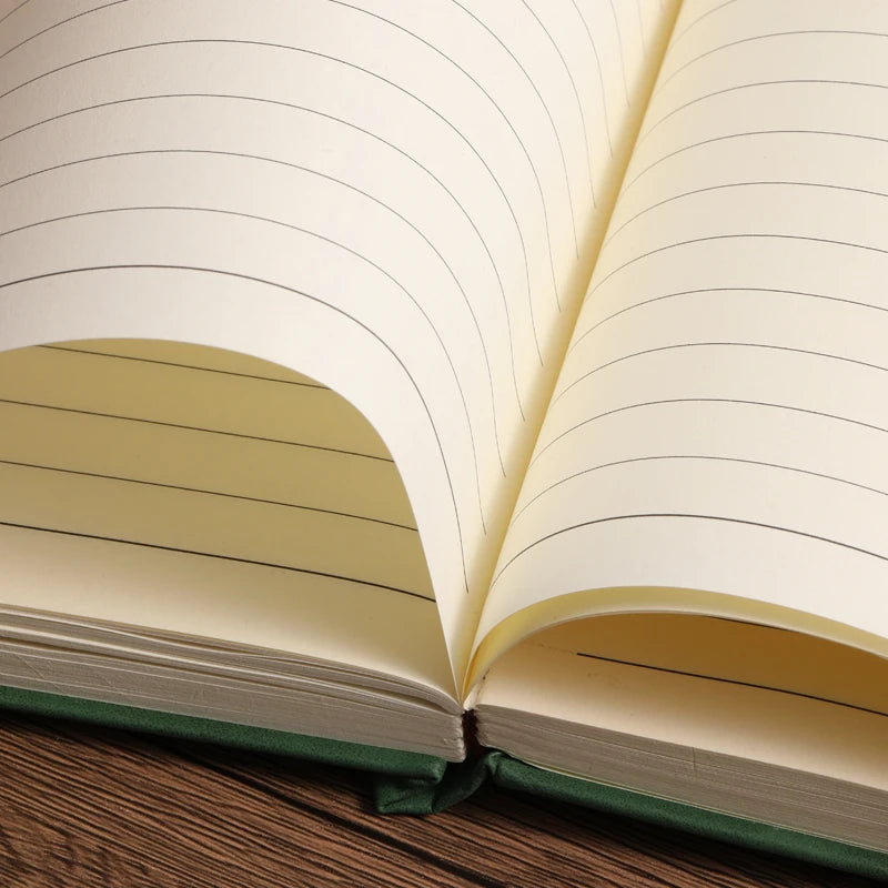 A5 Leather Notebook Cover with Bookmark - 200 Pages Journal Notepad